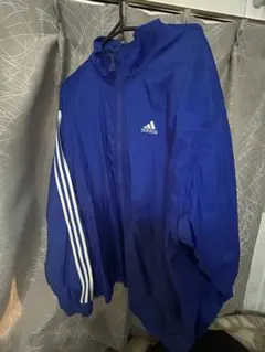 adidas ナイロンジャケット ブルー