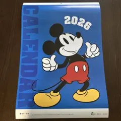 ミッキーマウス壁掛けカレンダー 2026