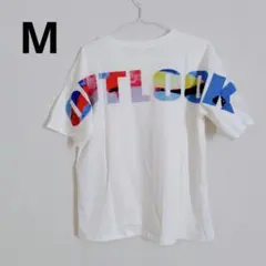✪ Tシャツ レディース 【M】 韓国 半袖 ゆったり シャツ Vネック