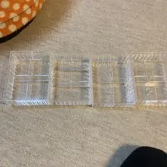 透明収納ボックス 4個　仕切り付き