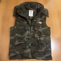 2way ダントン×BEAMS 別注 ウール ダウンベスト フード脱着 カモ柄