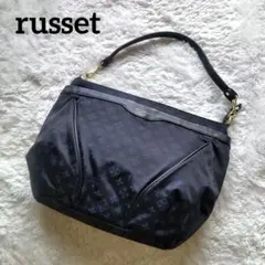 【美品】russet ラシット モノグラム セミショルダーバッグ ネイビーのサムネイル