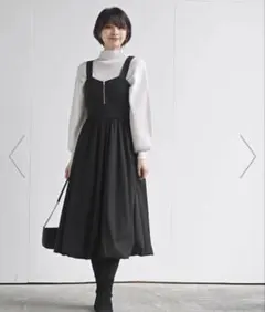 r.p.s バックリボンフロントZIPジャンスカ　F