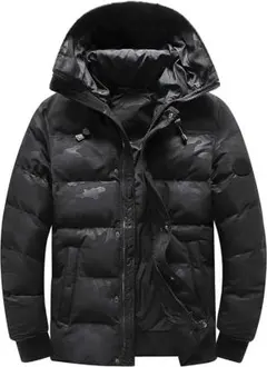 迷彩柄 フード付きナイロンジャケット