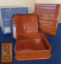 A1 飛驊春慶塗 大徳寺 弁当箱 縁高 20客 茶道具 茶懐石道具 会席 A1 飛驊春慶塗 大徳寺 弁当箱 縁高 20客 茶道具 茶懐石道具 会席