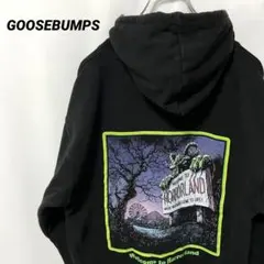N-6068 GOOSEBUMPS アメリカ古着 ホラー小説スウェットパーカーM