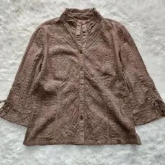 レリアン　シャツ　ブラウス　トップス　９号　七分袖