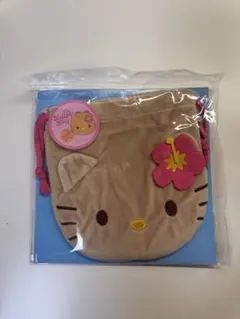 日焼けキティ巾着