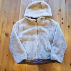 ZARA ボア アウター パーカー フリース ジャケット150 ファー