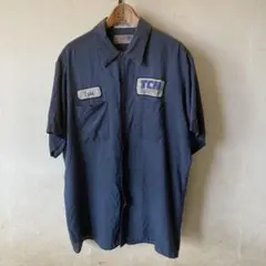 べ*ろ様 USA古着 ワークシャツ 半袖　Lサイズ