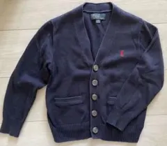 Ralph Lauren Vネック カーディガン 120 ネイビー キッズ