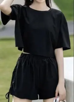 TeddyShop 水着 体型カバー ラッシュガード ショートパンツ　4点セット