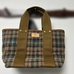 ✳️新品タグ付き kissora ハリスツイード トートバッグ チェックのサムネイル