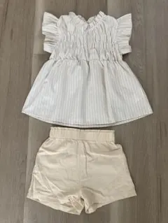 SHEIN　ストライプ柄　セットアップ　7Y