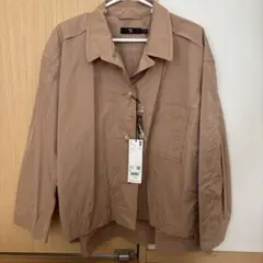 UNIQLO ➕Jベージュ シャツジャケット L