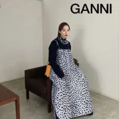 Ganni Jacquard Midi Dress 新品未使用タグ付き