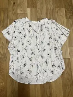 GLOBAL WORK さらさらリラックスプリントブラウス