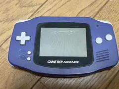 ゲームボーイアドバンス 本体のみ パープル 動作品 電池蓋なし 画面にキズあり