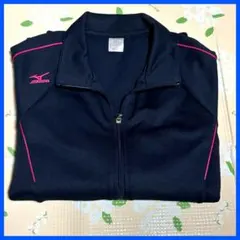 【美品・洗濯済】MIZUNO レディース(M)ジャージ ネイビー ピンク ミズノのサムネイル