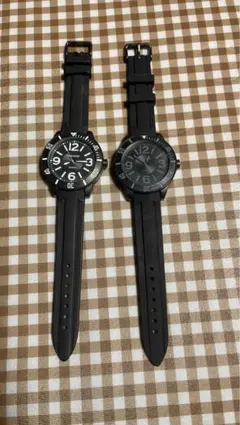 ブラック 腕時計 2点セット