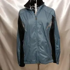 144♪USユーズド★ナイキNIKE ランニングジャケットダークブルーM-L