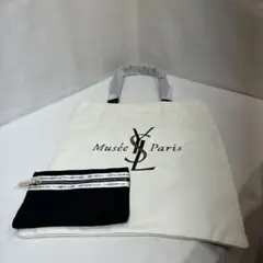 未開封イヴサンローラン展覧会 限定 キャンバス ボーチ付ショルダー トートバッグ 2025年最新】イヴ・サンローラン トートバッグ 美術館の人気