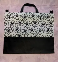 ウロバックカバー白黒花柄
