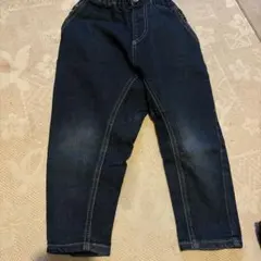 お値引き✴︎ダークブルーデニムパンツ　110