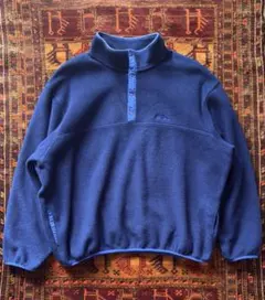 90s L.L.bean スナップT ネイビー ポケット付き
