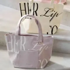 Herlipto HLT DAILY LOGO TOTE rose - メルカリ