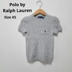 Polo by Ralph Lauren ケーブル編みニット 半袖セーター XS