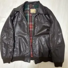 MONARCH レザージャケット ブラウン メンズ　80〜90sのサムネイル