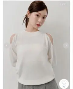 新品未使用 snidel コールドショルダープルオーバー
