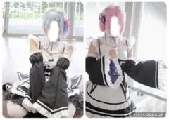 リゼロ ラム レム コスプレ衣装ウィッグフルセット