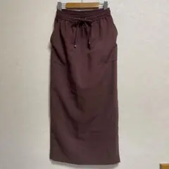 green label relaxingバーガンディ タイトスカート