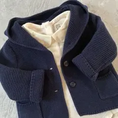 【baby GAP】くま耳 ニットカーディガン&ロンパース