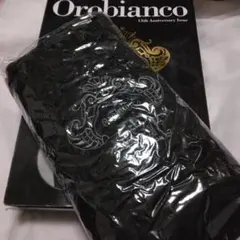 新品⭐オロビアンコOrobianco⭐ロゴ刺繍入りリバーシブルフリースマフラー