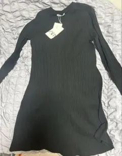 ZARA リブ ワンピース XL
