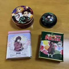 鬼滅の刃 缶 入れ物 ケース ドロップ缶 ミニゴーフル CANDY缶コレクションのサムネイル