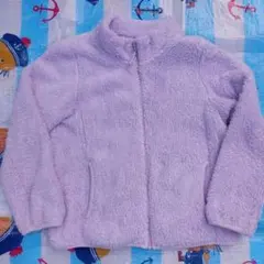 UNIQLO キッズ フリースジャケット 130サイズ 薄紫