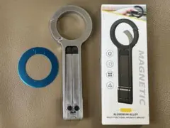 送料込み‼️ カラビナ付き マグネット式スマホスタンド　ほぼ未使用