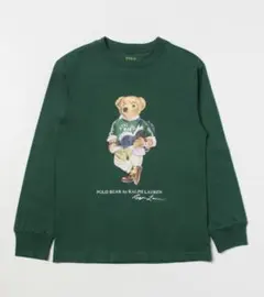 新品polo bear ポロラルフローレンポロベアクルーネックロングスリーブ　緑
