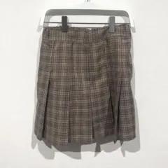 GU サイズ140チェック プリーツスカート ポケット付き
