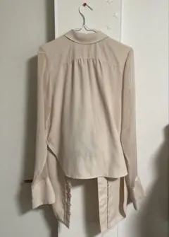 snidel ベージュシフォンブラウス