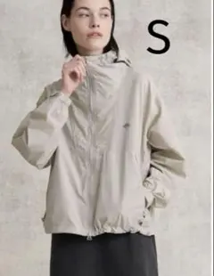 DANTONダントン　ダントン ナイロンフードコート グレージュ S (36)