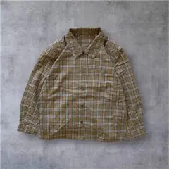 90s vintage ノーブル 長袖シャツ ブラウン ブリティッシュ