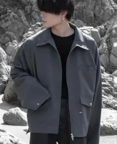 noir et blanc CHIC DRAPE BLOUSON