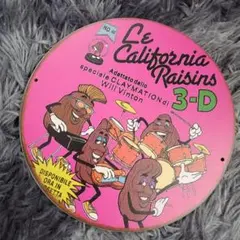 California Raisins 木製看板 円形 レトロデザイン　20センチ