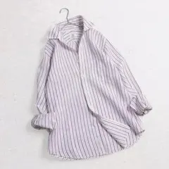 美品SHIPS Daysシップスきれい色リネン100％ストライプシャツ♪ 美品SHIPS Daysシップスきれい色リネン100％ストライプシャツ♪ - メルカリ
