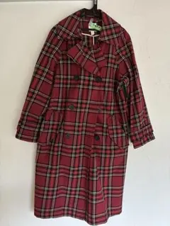 H&M チェック トレンチコート S　ウエストベルトありクリーニング済み